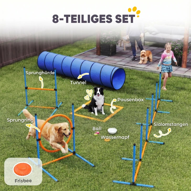 PawHut Agility Trainingsset voor Honden – 8-delig