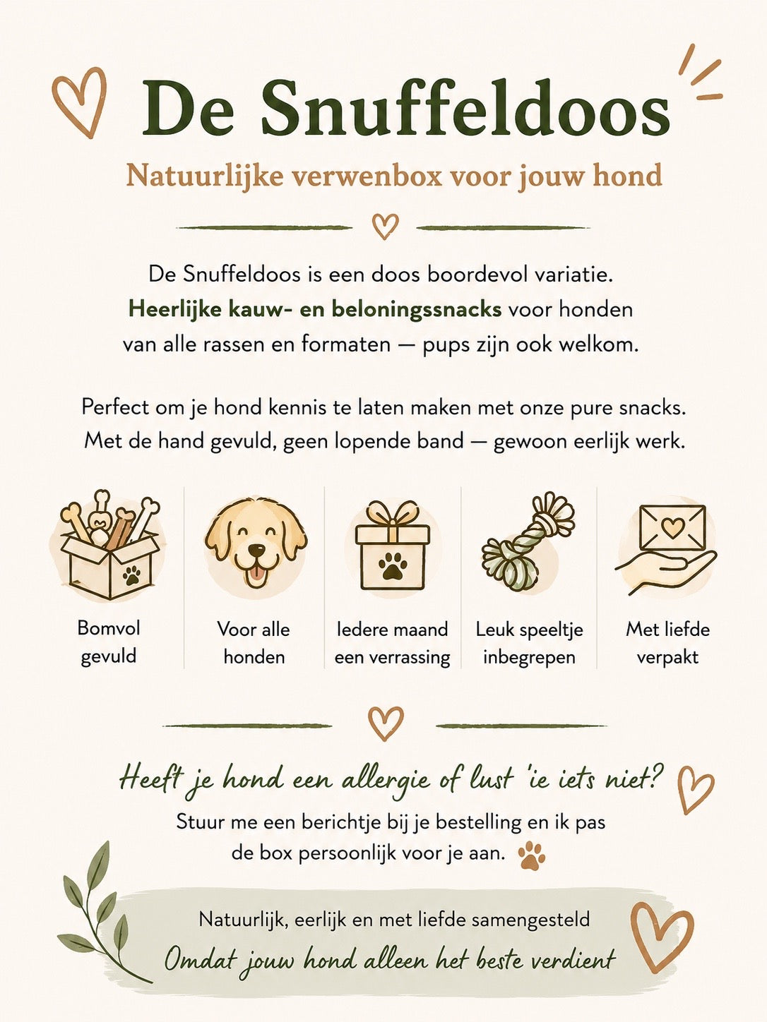 De Snuffeldoos – Verrassingsbox voor honden 🐾