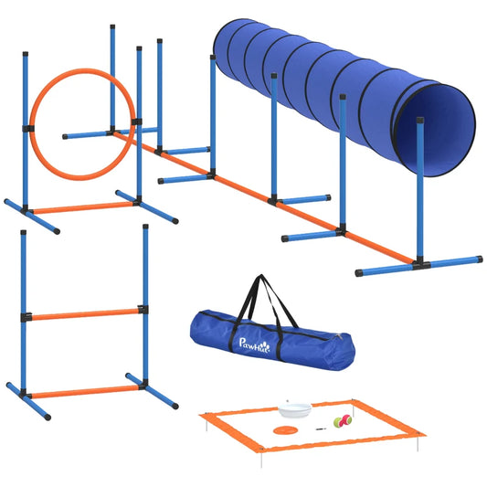 PawHut Agility Trainingsset voor Honden – 8-delig