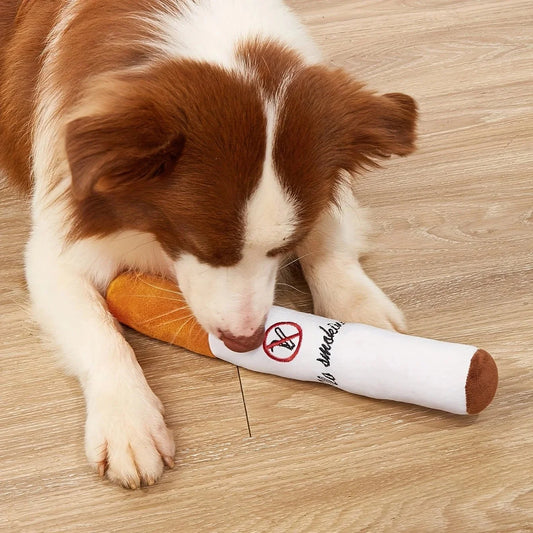 No Smoking Huisdier Speelgoed – Grappige Sigarettenknuffel voor Honden