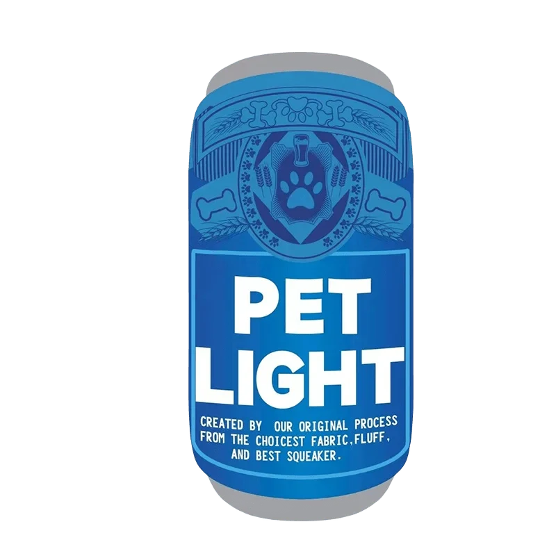 Pluche Hondenblikje Speeltje Blauw – Zacht Kauwspeelgoed met Piepgeluid